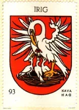 Grb iz zbirke Kaffee HAG (međuratni period) — Opština Irig